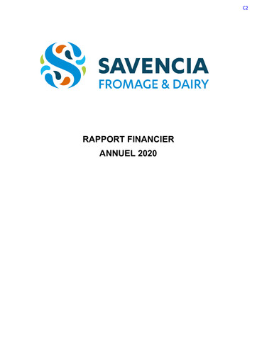 Thumbnail Savencia Fromage & Dairy Financial Report 2020