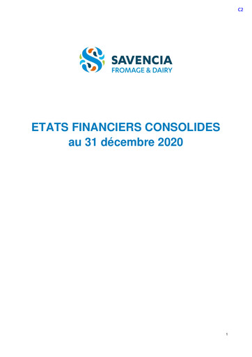 Thumbnail Savencia Fromage & Dairy Financial Statement 2020