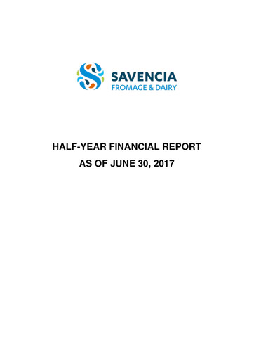 Thumbnail Savencia Fromage & Dairy Half-year Report 2017-h1