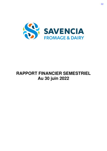 Thumbnail Savencia Fromage & Dairy Half-year Report 2022-h1