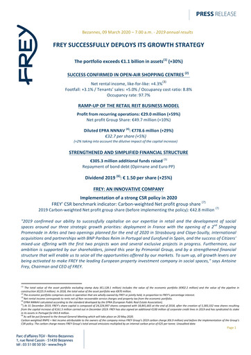 Thumbnail Frey SA Annual Report 2019