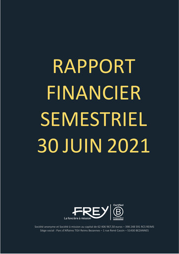 Miniature Frey SA Rapport semestriel 2021