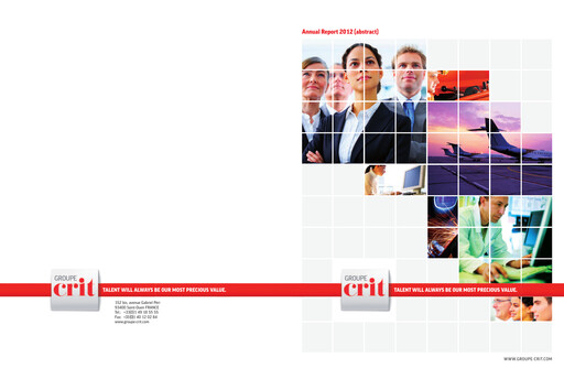Thumbnail Groupe CRIT  Annual Report 2012