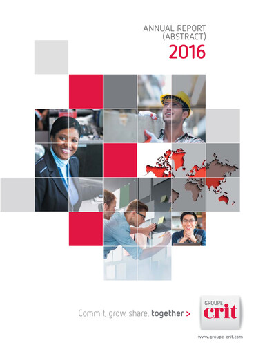Thumbnail Groupe CRIT  Annual Report 2016
