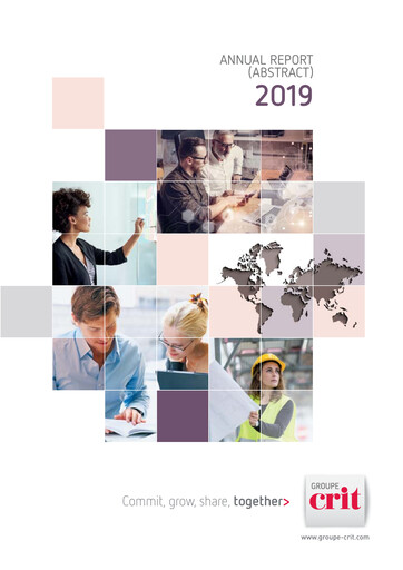 Thumbnail Groupe CRIT  Annual Report 2019
