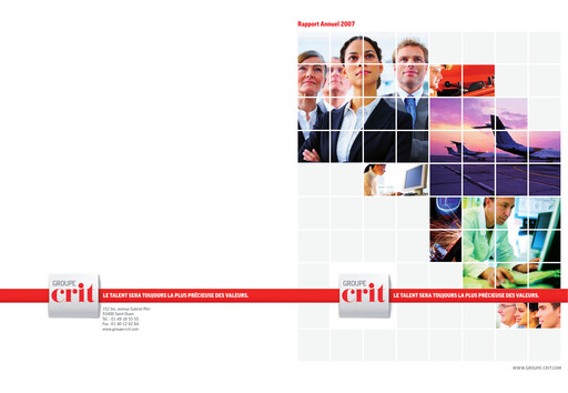 Thumbnail Groupe CRIT  Annual Report 2007