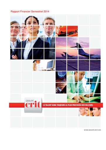 Thumbnail Groupe CRIT  Half-year Report 2014-h1