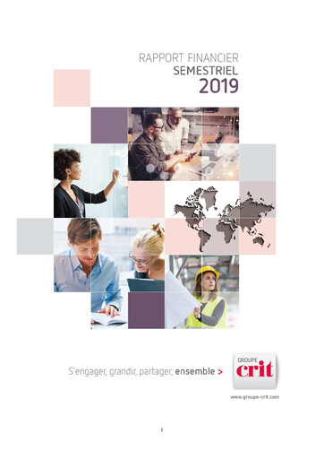 Thumbnail Groupe CRIT  Half-year Report 2019-h1