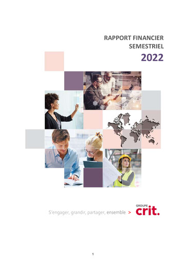 Thumbnail Groupe CRIT  Half-year Report 2022-h1