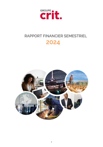 Thumbnail Groupe CRIT  Half-year Report 2024-h1
