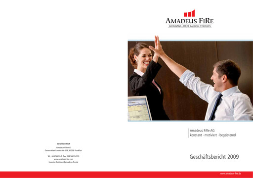 Thumbnail Amadeus Fire Annual Report 2009