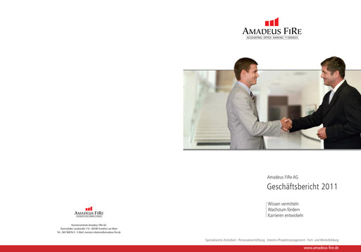Thumbnail Amadeus Fire Annual Report 2011