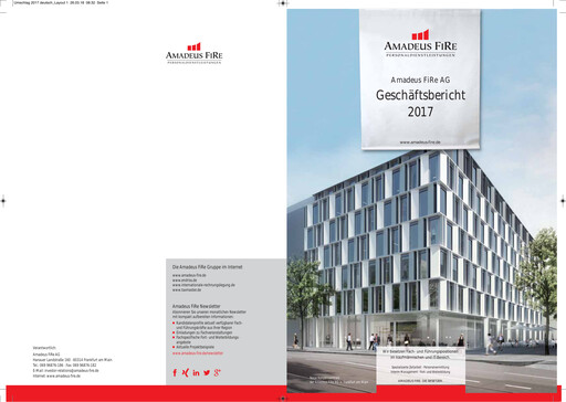 Thumbnail Amadeus Fire Annual Report 2017