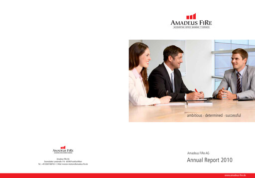 Thumbnail Amadeus Fire Annual Report 2010