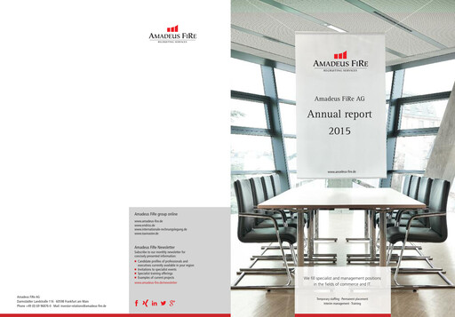 Thumbnail Amadeus Fire Annual Report 2015