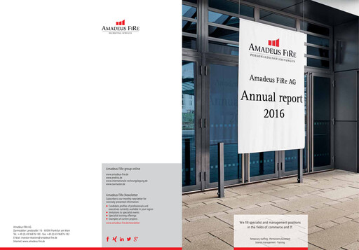 Thumbnail Amadeus Fire Annual Report 2016
