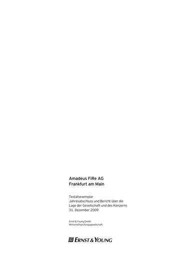 Miniature Amadeus Fire Bilan financier 2009