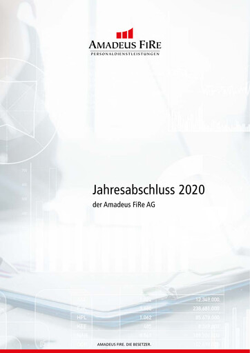 Miniature Amadeus Fire Bilan financier 2020