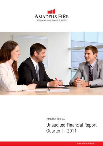 Miniature Amadeus Fire Rapport trimestriel 2011-q1