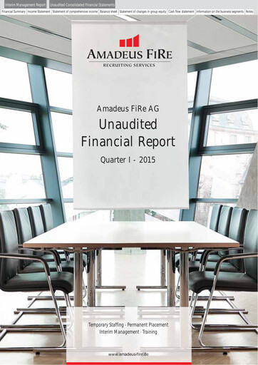 Miniature Amadeus Fire Rapport trimestriel 2015-q1