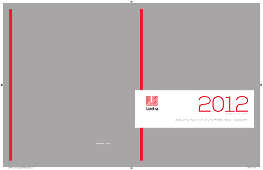 Miniature Lectra SA Rapport annuel 2012