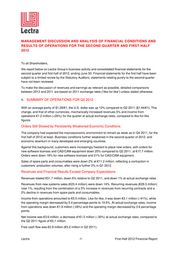 Vorschaubild Lectra SA Finanzbericht 2012-h1