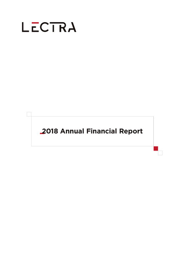 Thumbnail Lectra SA Financial Report 2018