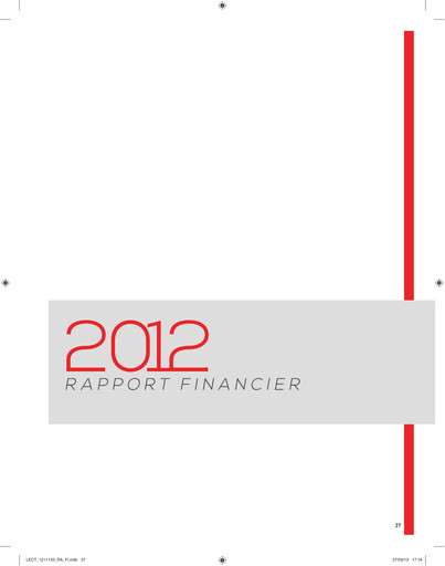 Vorschaubild Lectra SA Finanzbericht 2012