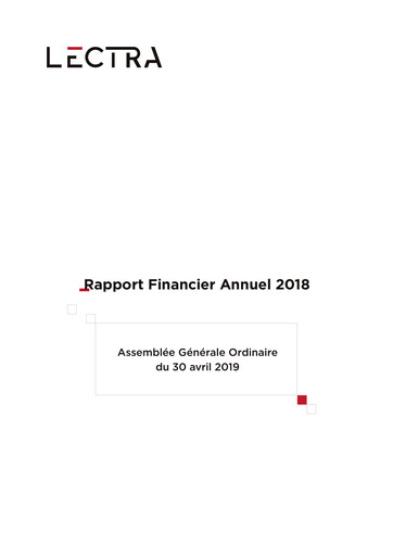 Thumbnail Lectra SA Financial Report 2018