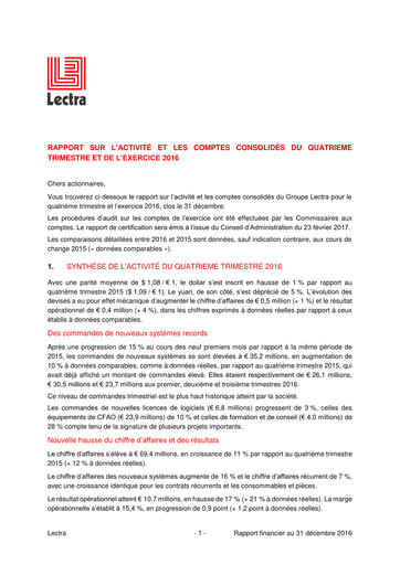 Thumbnail Lectra SA Quarterly Report 2016-q4