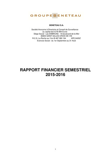 Thumbnail Bénéteau Half-year Report 2015-2016-h1