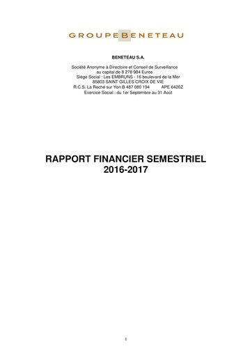 Thumbnail Bénéteau Half-year Report 2016-2017-h1