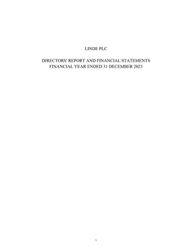 Miniature Linde Bilan financier 2023