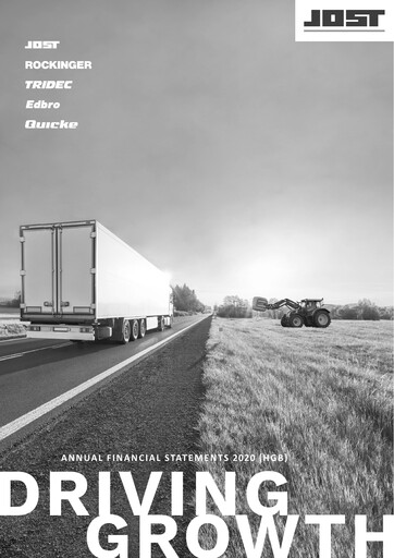 Vorschaubild JOST Werke SE Finanzmitteilung 2020