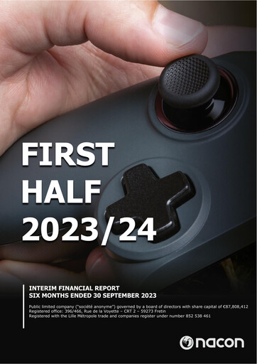 Miniature Nacon Rapport semestriel 2023-h1