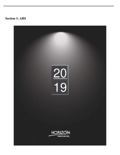 Thumbnail Horizon Bancorp Annual Report 2019