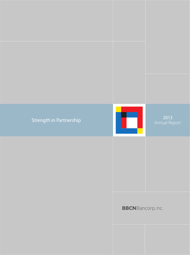 Thumbnail Hope Bancorp Annual Report 2013
