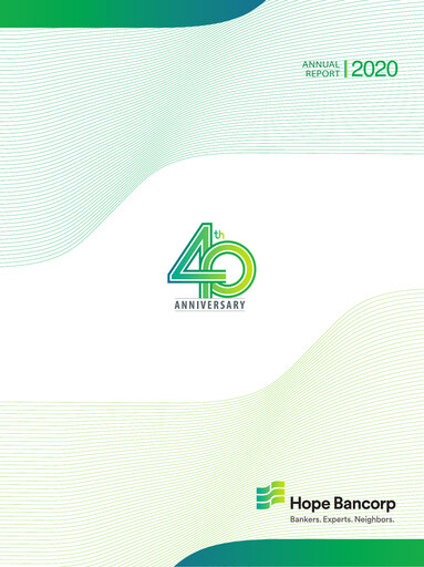 Thumbnail Hope Bancorp Annual Report 2020