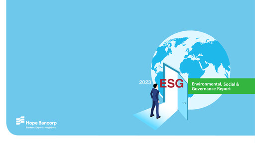 Thumbnail Hope Bancorp ESG Report 2023
