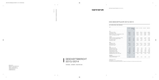 Thumbnail Bertrandt Annual Report 2013-2014