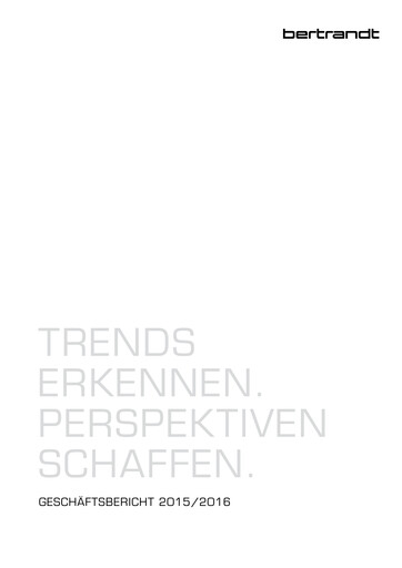 Thumbnail Bertrandt Annual Report 2015-2016