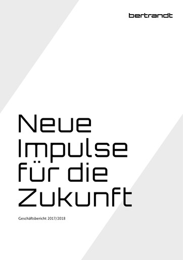 Thumbnail Bertrandt Annual Report 2017-2018