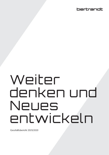 Thumbnail Bertrandt Annual Report 2019-2020
