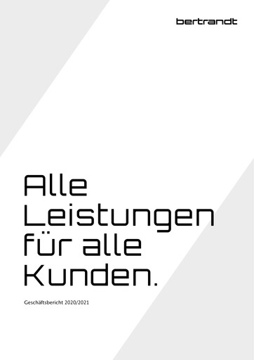 Thumbnail Bertrandt Annual Report 2020-2021