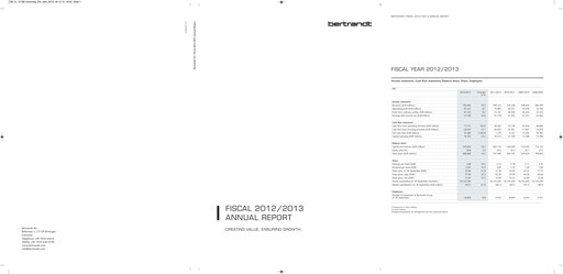 Thumbnail Bertrandt Annual Report 2012-2013