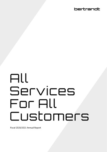 Thumbnail Bertrandt Annual Report 2020-2021