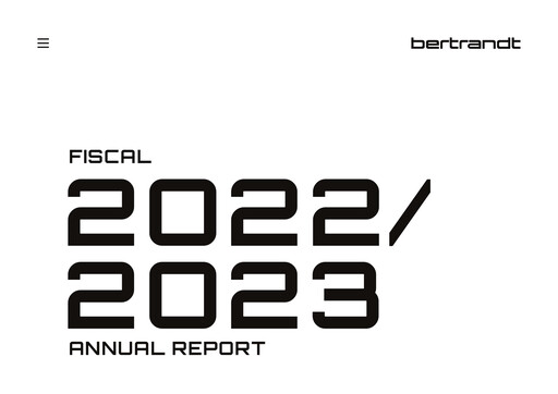 Thumbnail Bertrandt Annual Report 2022-2023