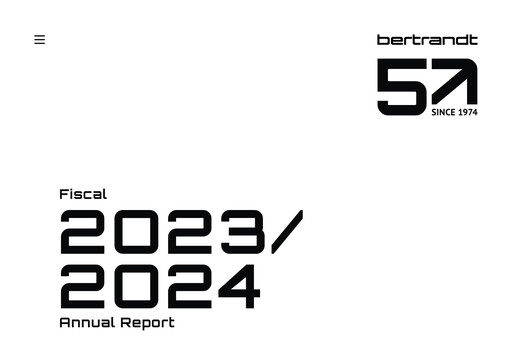 Thumbnail Bertrandt Annual Report 2023-2024