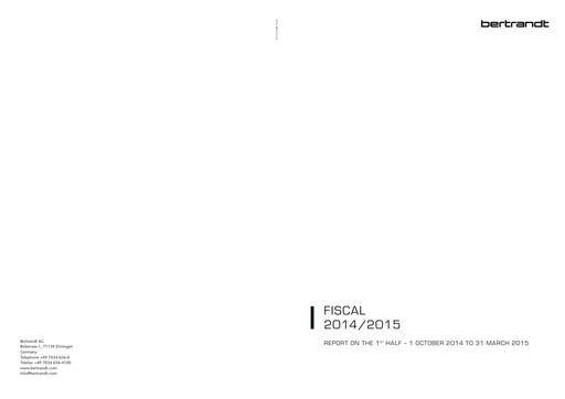 Miniature Bertrandt Rapport semestriel 2014-h1