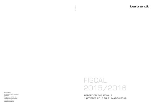 Miniature Bertrandt Rapport semestriel 2015-h1